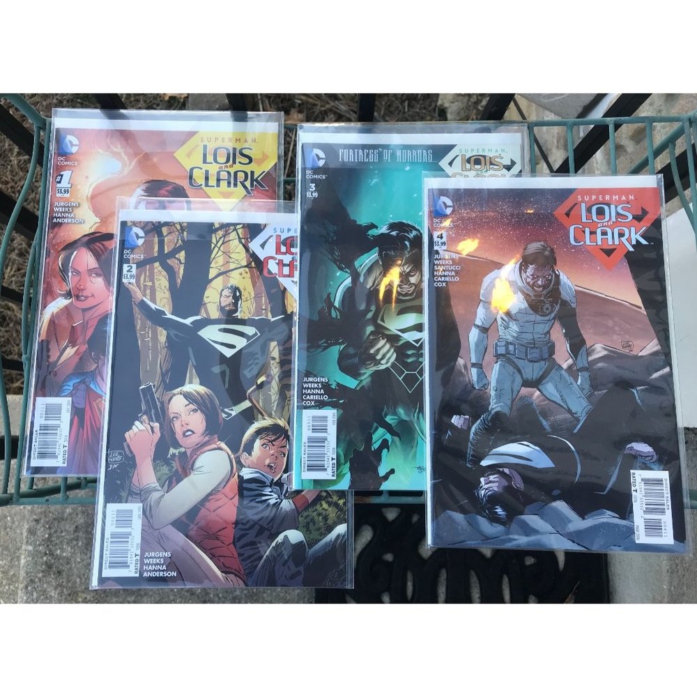 SUPERMAN LOIS AND CLARK #1-4, ©2015, 32 pages each, full color, Rated T, DC Comi